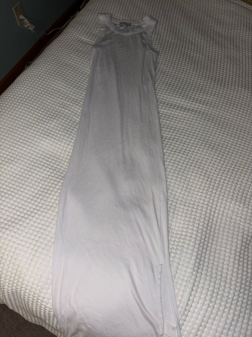 Simple White Tank Maxi Dress